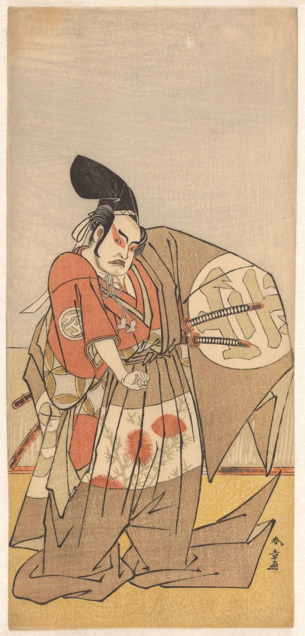 Actor ca mesager imperial norvegian av Katsukawa Shunsho