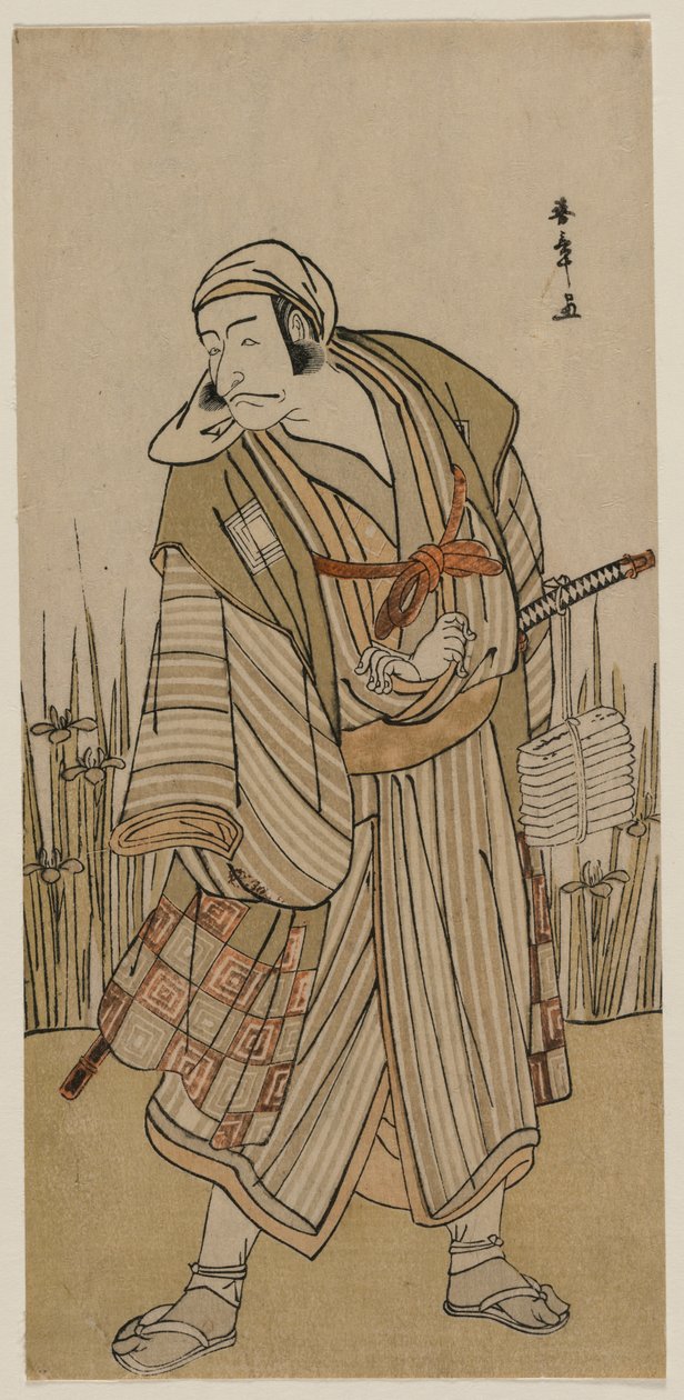 Ichikawa Dan Juro V A s A T Love er Be Mr. Cu MP med s, ca. 1780. av Katsukawa Shunsho