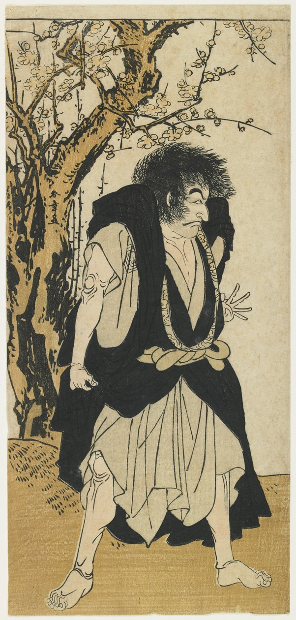 Ichikawa Danjuro V As Temonk Wantetsu av Katsukawa Shunsho