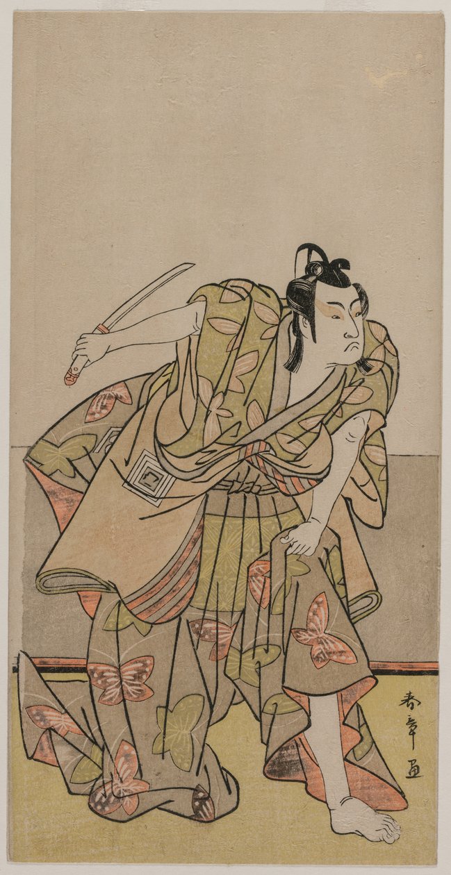 Ichikawa Monnosuke II som Soga no Goro av Katsukawa Shunsho