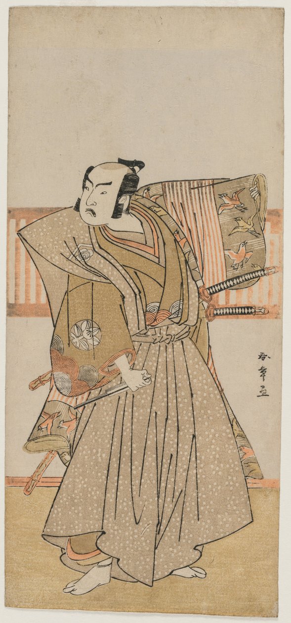 Ichimura Uzaemon IX som Soga no Juro, midten av 1770-tallet. av Katsukawa Shunsho