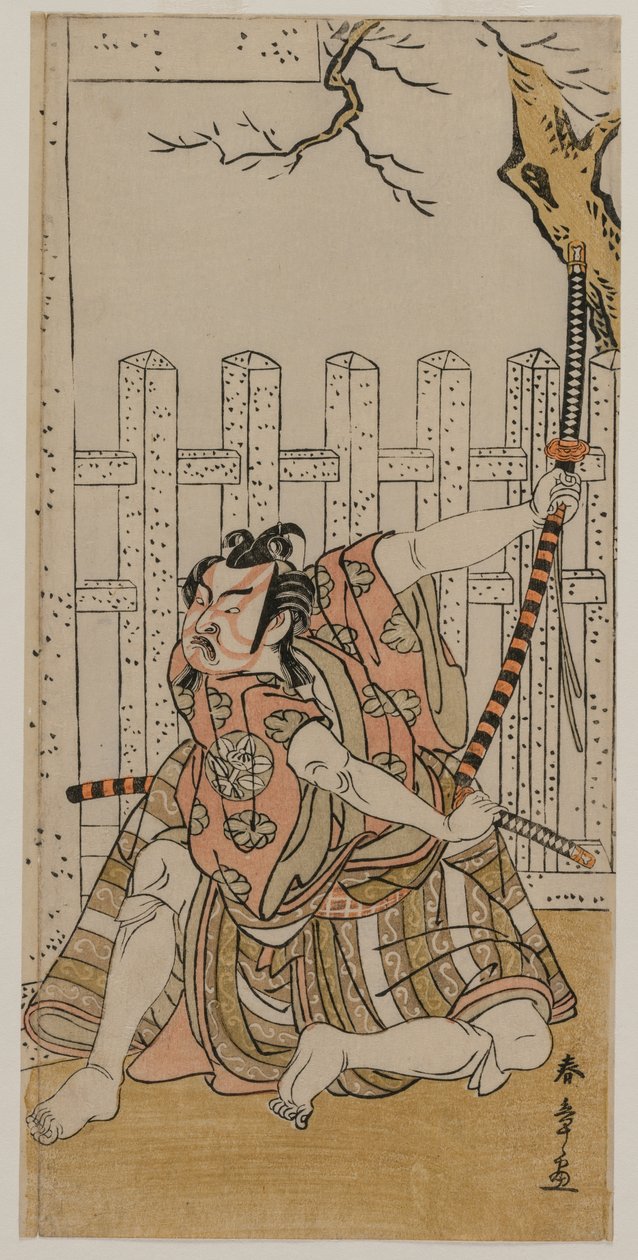 Ichimura Uzaemon IX som Umeomaru av Katsukawa Shunsho