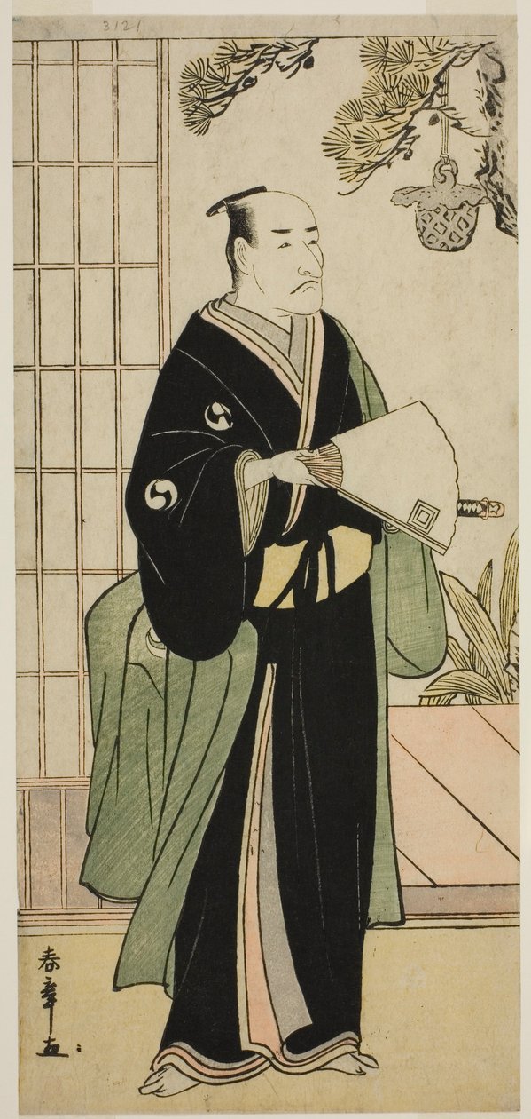 Skuespilleren Ichikawa Danjuro V som Oboshi Yuranosuke i stykket Kanadehon Chushingura, fremført på Nakamura Theatre i den femte måneden, 1783 av Katsukawa Shunsho