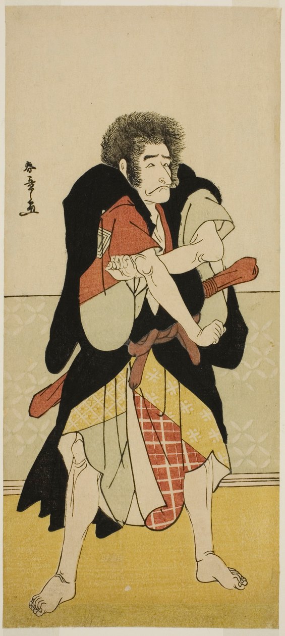 Skuespilleren Ichikawa Danjuro V som Renegade Monk Wantetsu fra Okami-dani i Play Date Nishiki Tsui no Yumitori, fremført på Morita Theatre i den ellevte måneden, 1778 av Katsukawa Shunsho