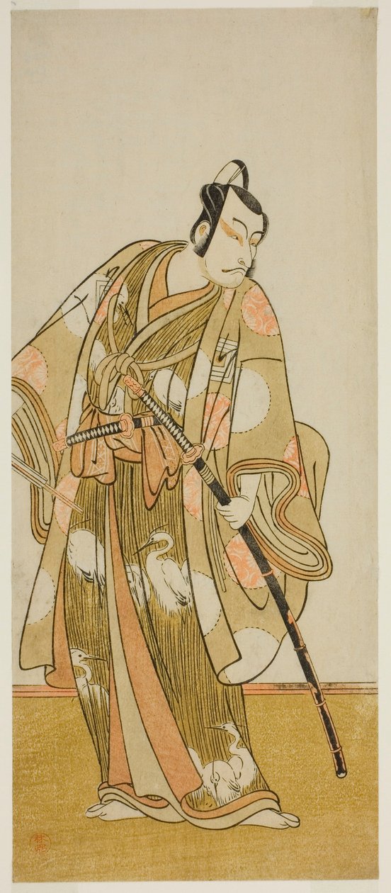 Skuespilleren Ichikawa Danjuro V i en uidentifisert rolle av Katsukawa Shunsho