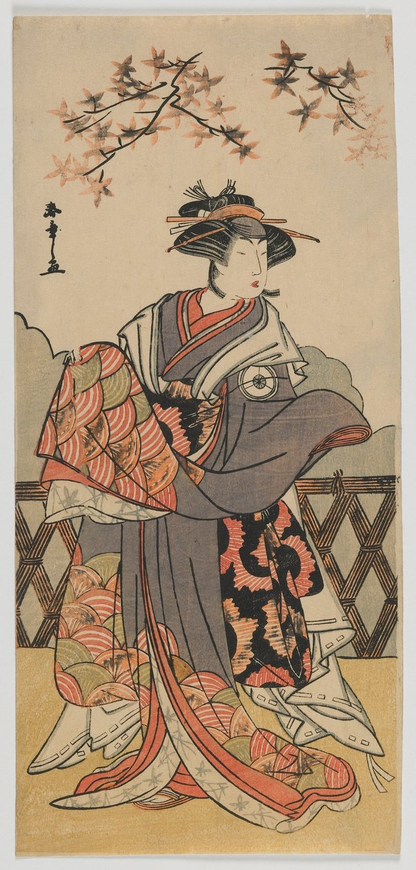 Skuespilleren Iwai Hanshiro IV, Edo-perioden, slutten av 1780-tallet (farget treblokktrykk) av Katsukawa Shunsho