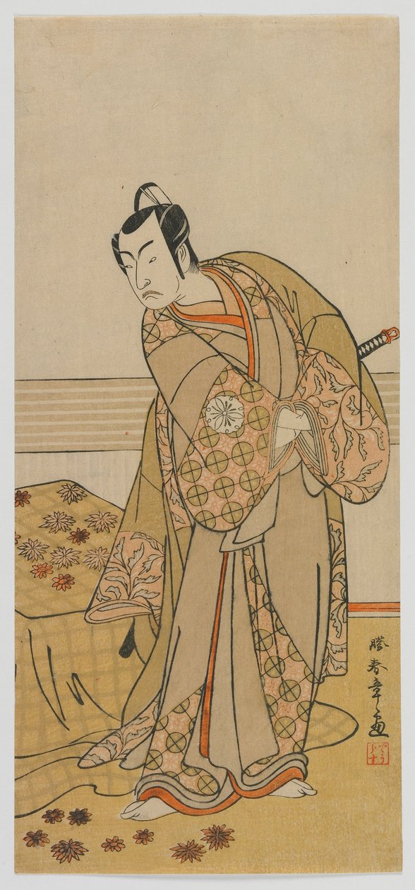 Skuespilleren Matsumoto Koshiro IV, Edo-perioden, slutten av 1770-tallet (farget treblokktrykk) av Katsukawa Shunsho
