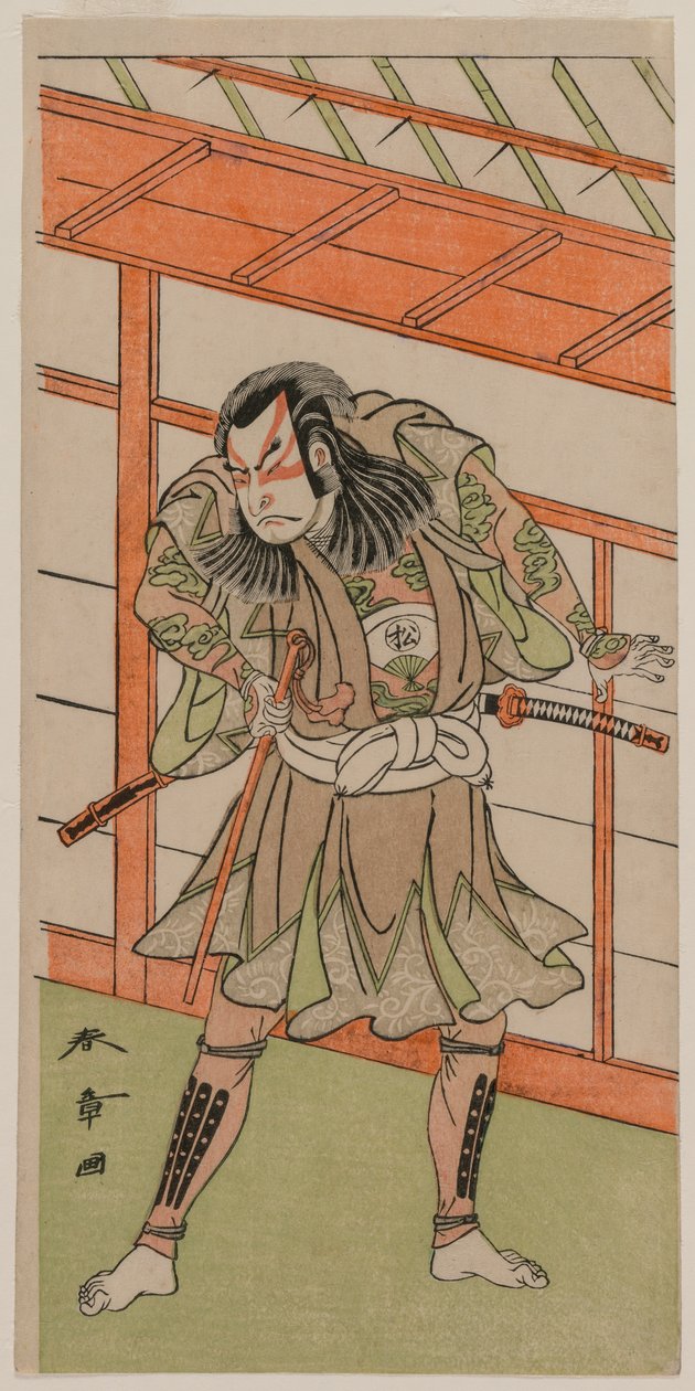 Tee c and r Matsusuke Onoe. av Katsukawa Shunsho