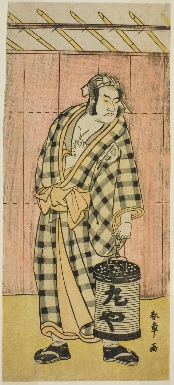 Otani Hiroji III som Maruya Gorohachi i stykket Kotobuki Banzei Soga, fremført på Ichimura Theatre i den femte måneden, av Katsukawa Shunsho