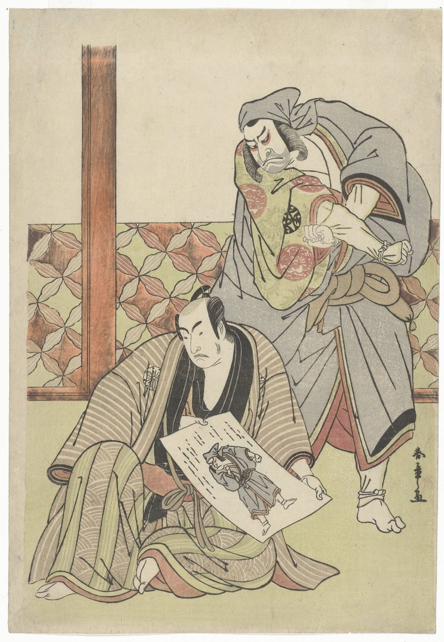 to skuespillere av Katsukawa Shunsho