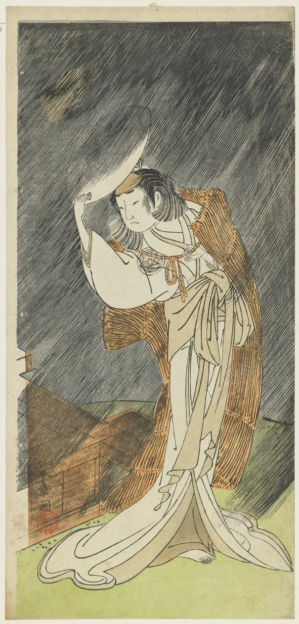 Yamashita Kinsaku god som te dy Asaka av Katsukawa Shunsho