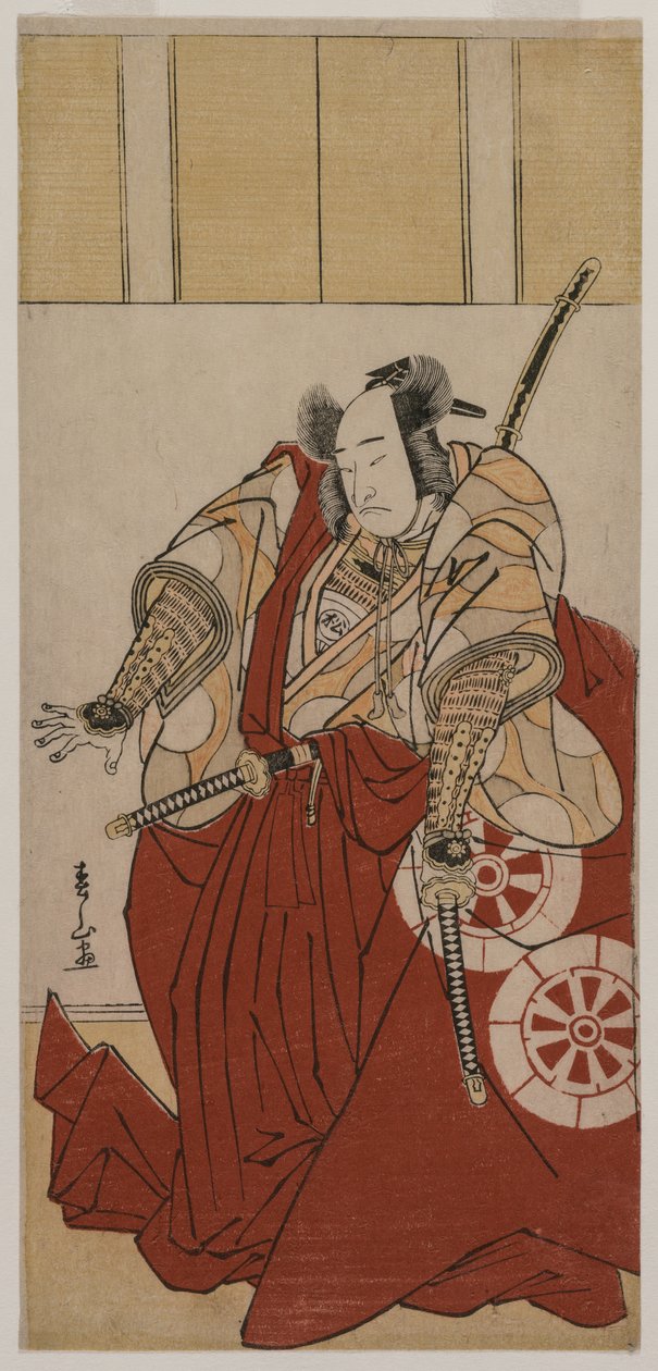 Onoe Matsusuke som tynn Sadamitsu av Katsukawa Shunzan