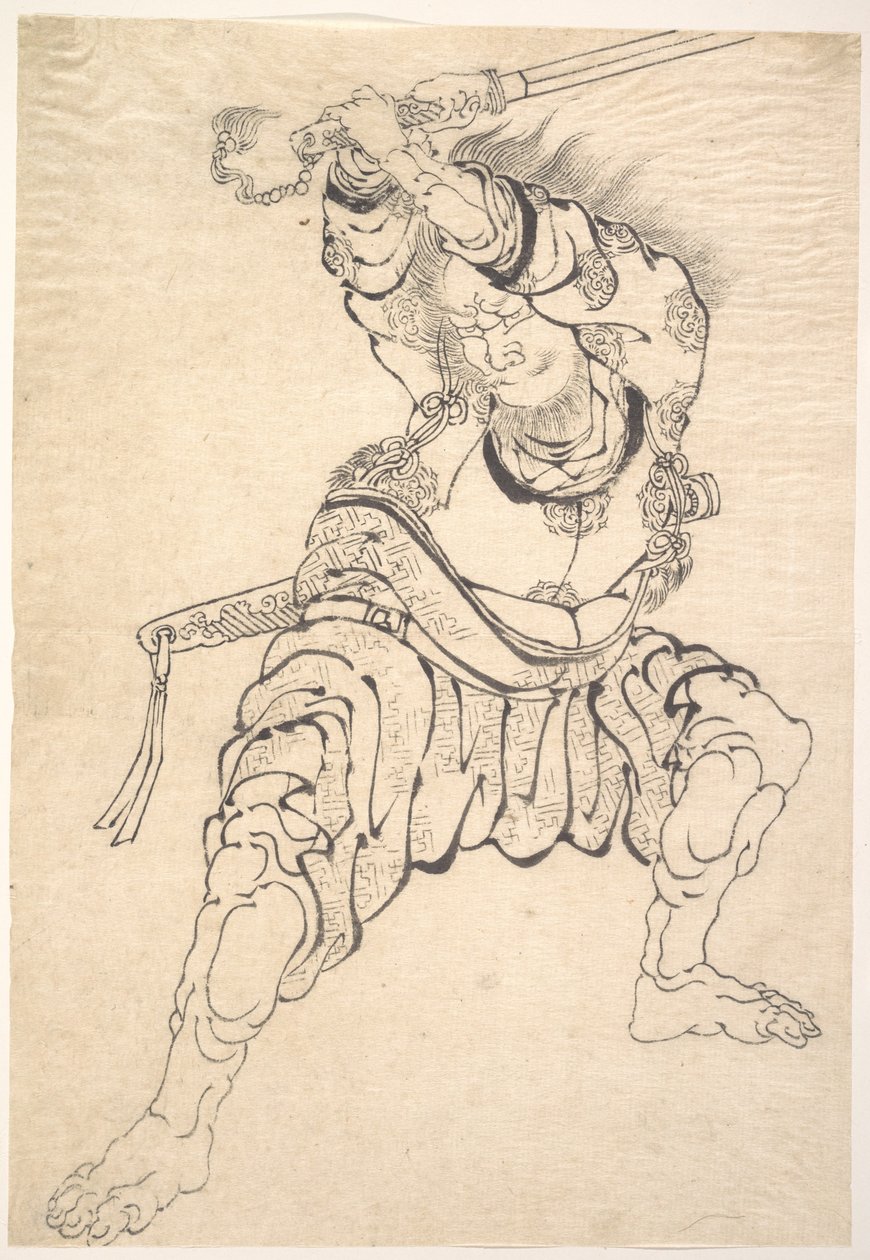 En kriger av Katsushika Hokusai
