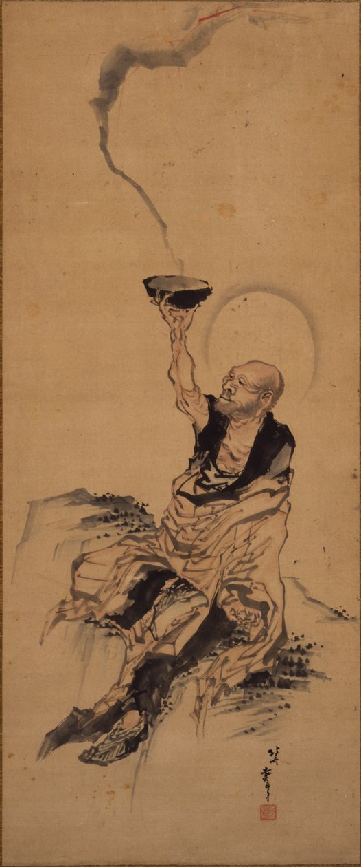 Arhat av Katsushika Hokusai