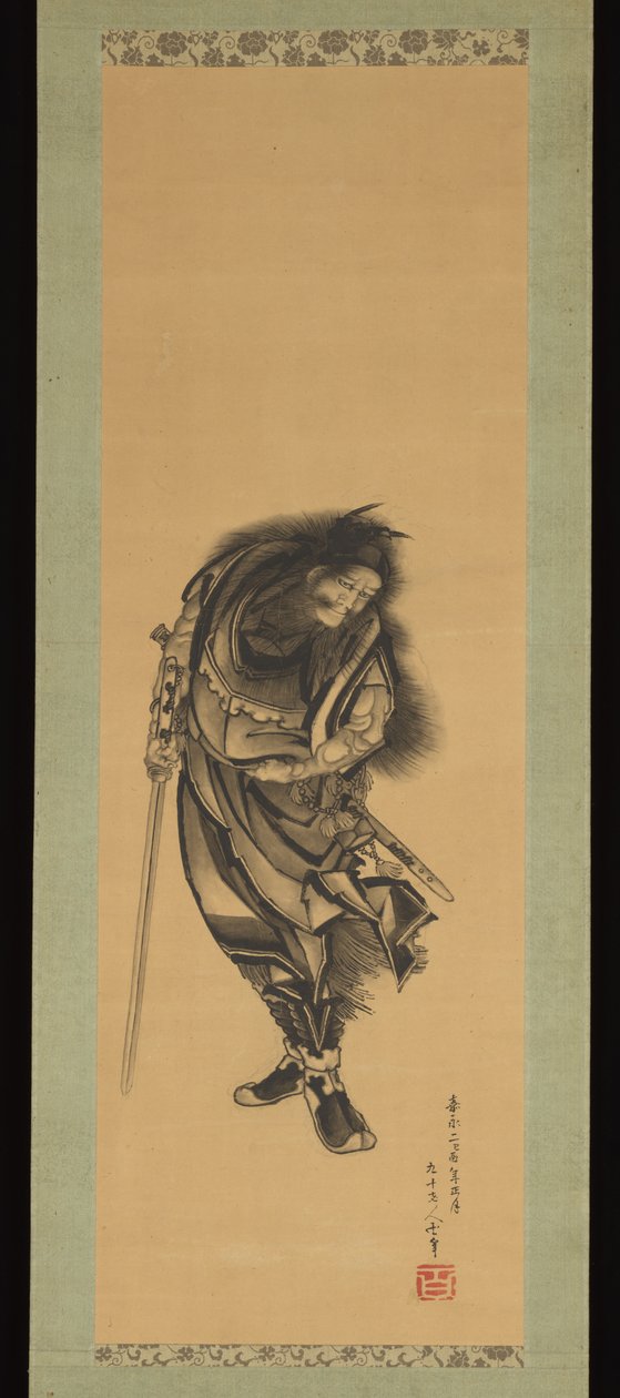 Svart Shōki, demonbetvingeren av Katsushika Hokusai