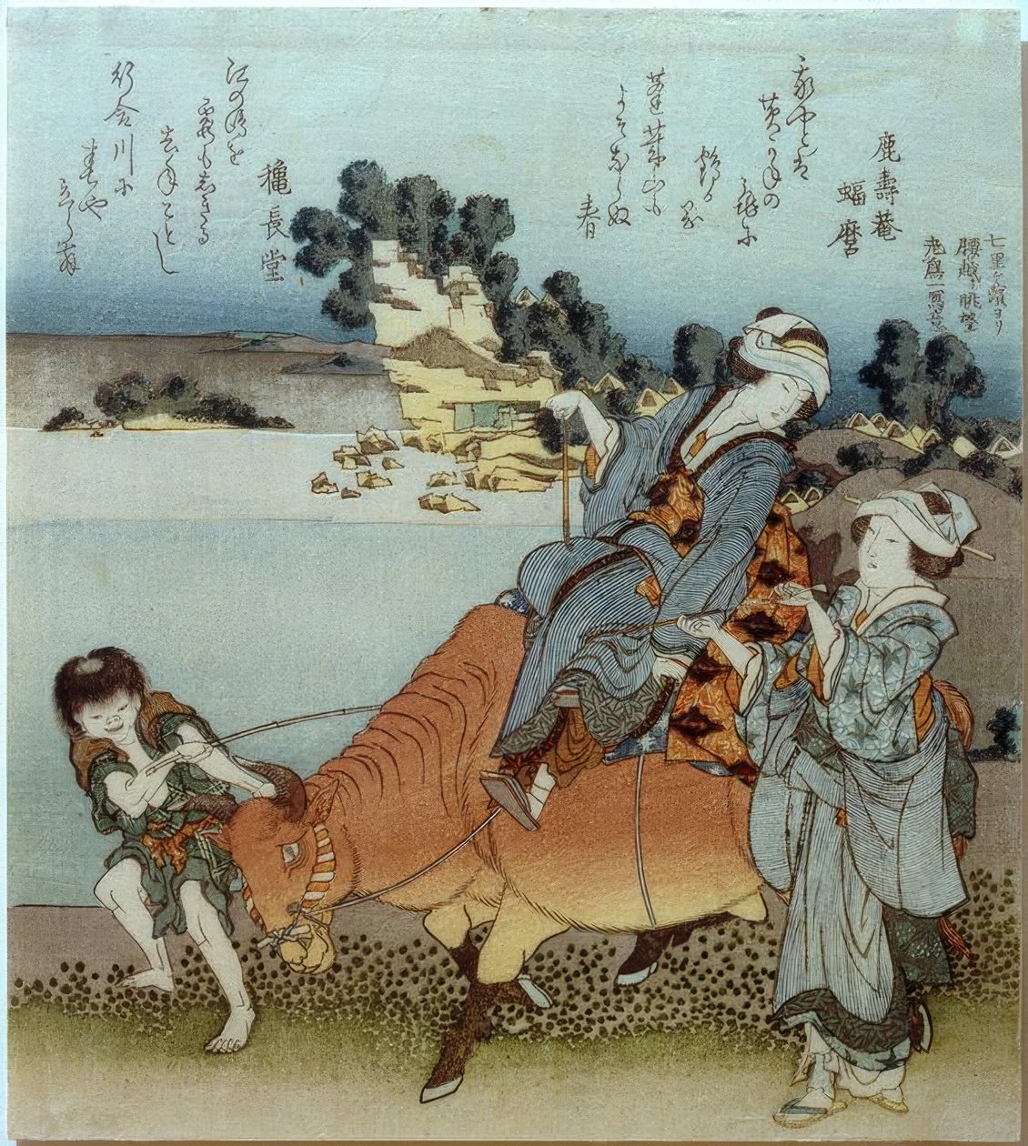 Utsikt over Koshigoe fra Shichirigahama av Katsushika Hokusai