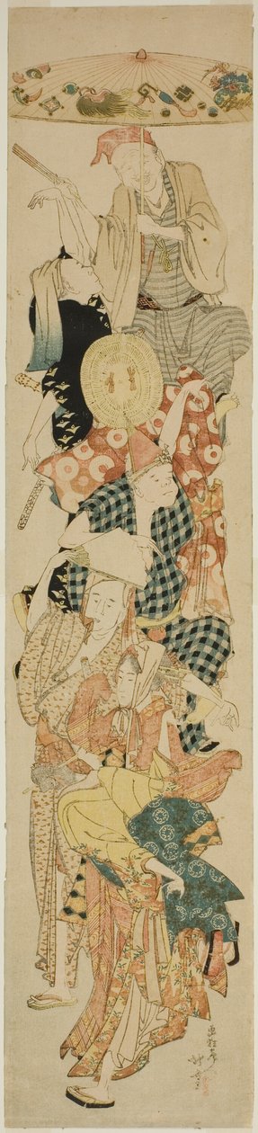 Bon Festival Dans av Katsushika Hokusai