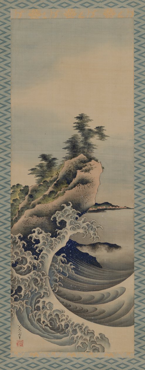 Breaking Waves, Edo-perioden, 1847. av Katsushika Hokusai