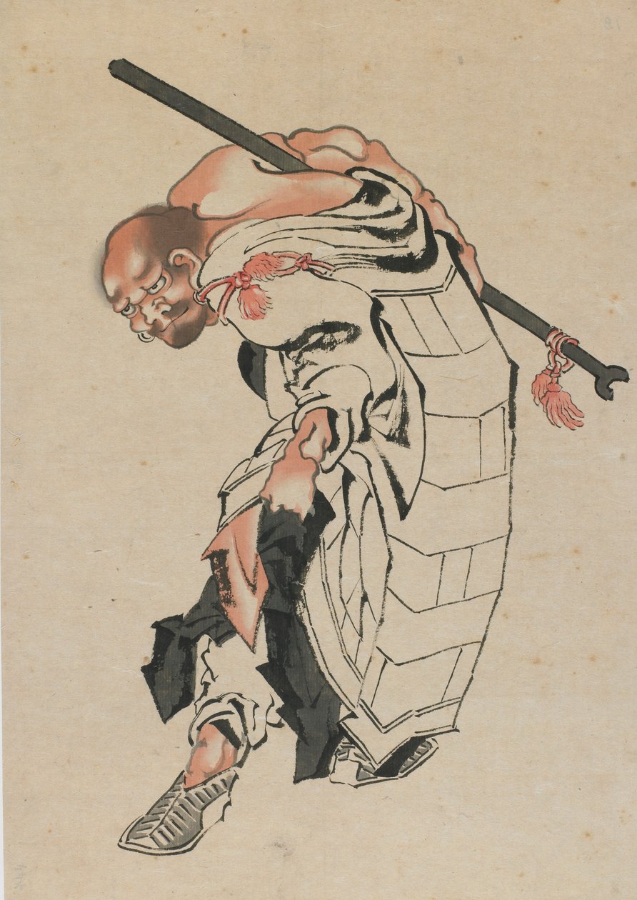 Buddhistisk skikkelse, sent på 1700-tallet - begynnelsen av 1800-tallet. av Katsushika Hokusai