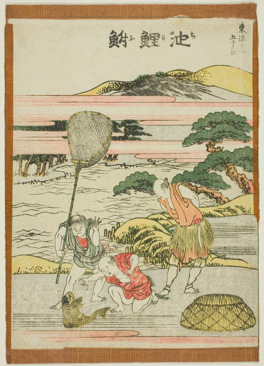 chiliolje, fra te serie s av Katsushika Hokusai