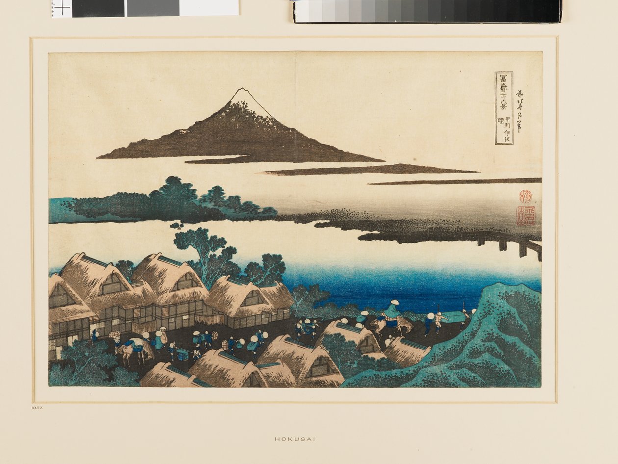 Daggry ved Isawa i Kai-provinsen av Katsushika Hokusai
