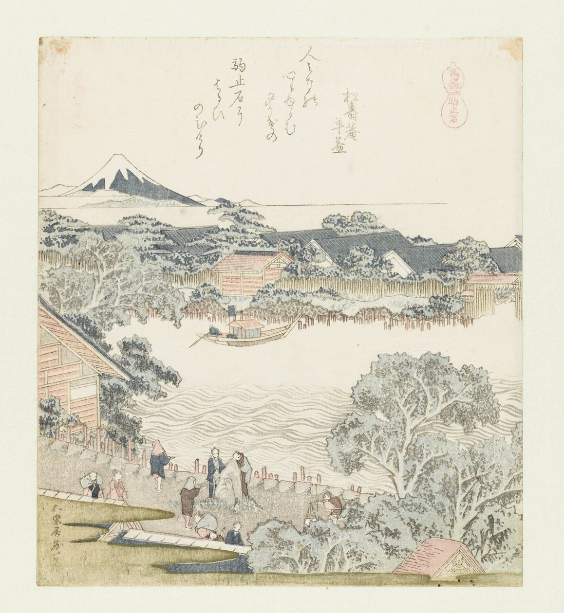 Hestebindesteinen Komatomeishi (tittel på objekt) En serie med hester (serietittel) Umazukushi (serietittel på objekt) av Katsushika Hokusai