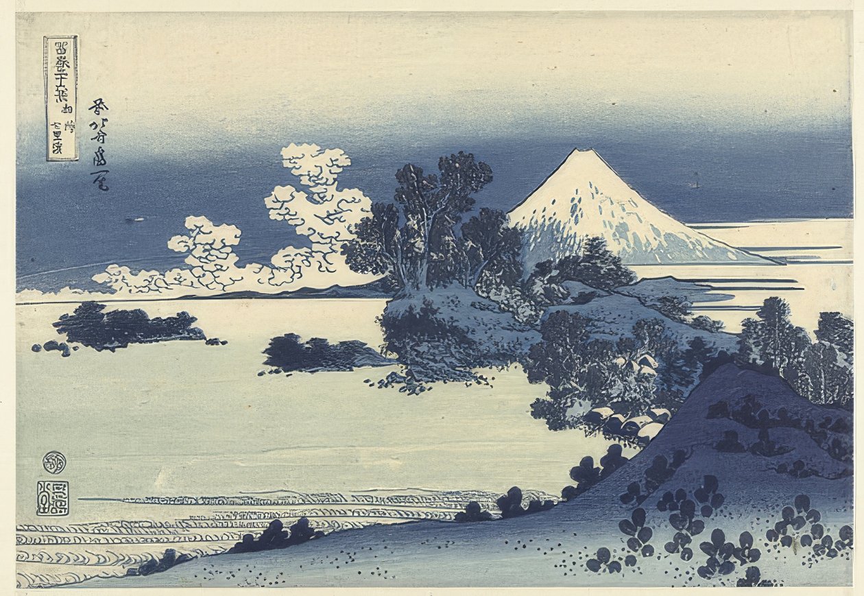 Stranden ved Shichiri-ga-hama i Sagami-provinsen av Katsushika Hokusai