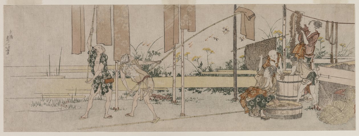 Farger på jobb av Katsushika Hokusai