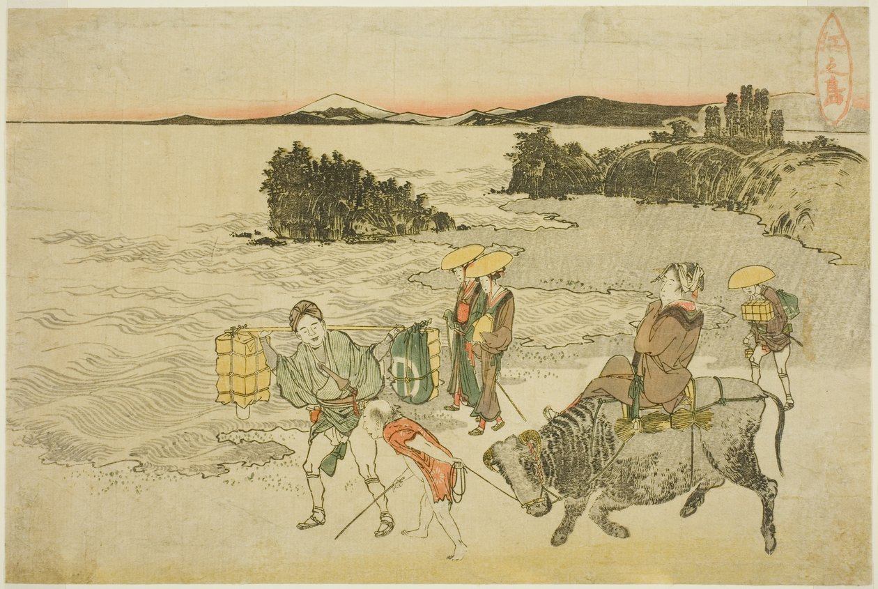 Enoshima av Katsushika Hokusai