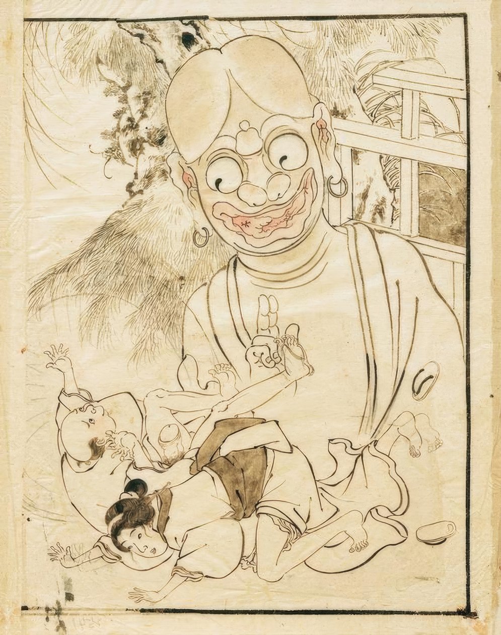 Erotisk scene av Katsushika Hokusai