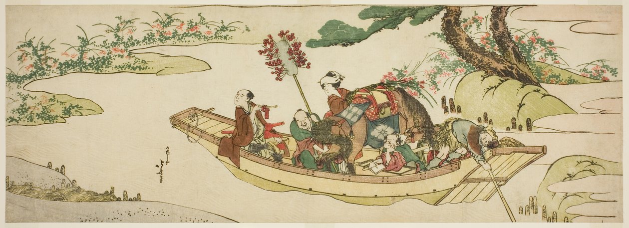 Ferje av Katsushika Hokusai