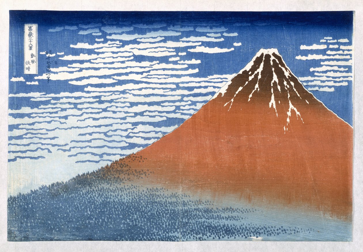 Fuji, Fjell i klart vær, 1831, fra serien 