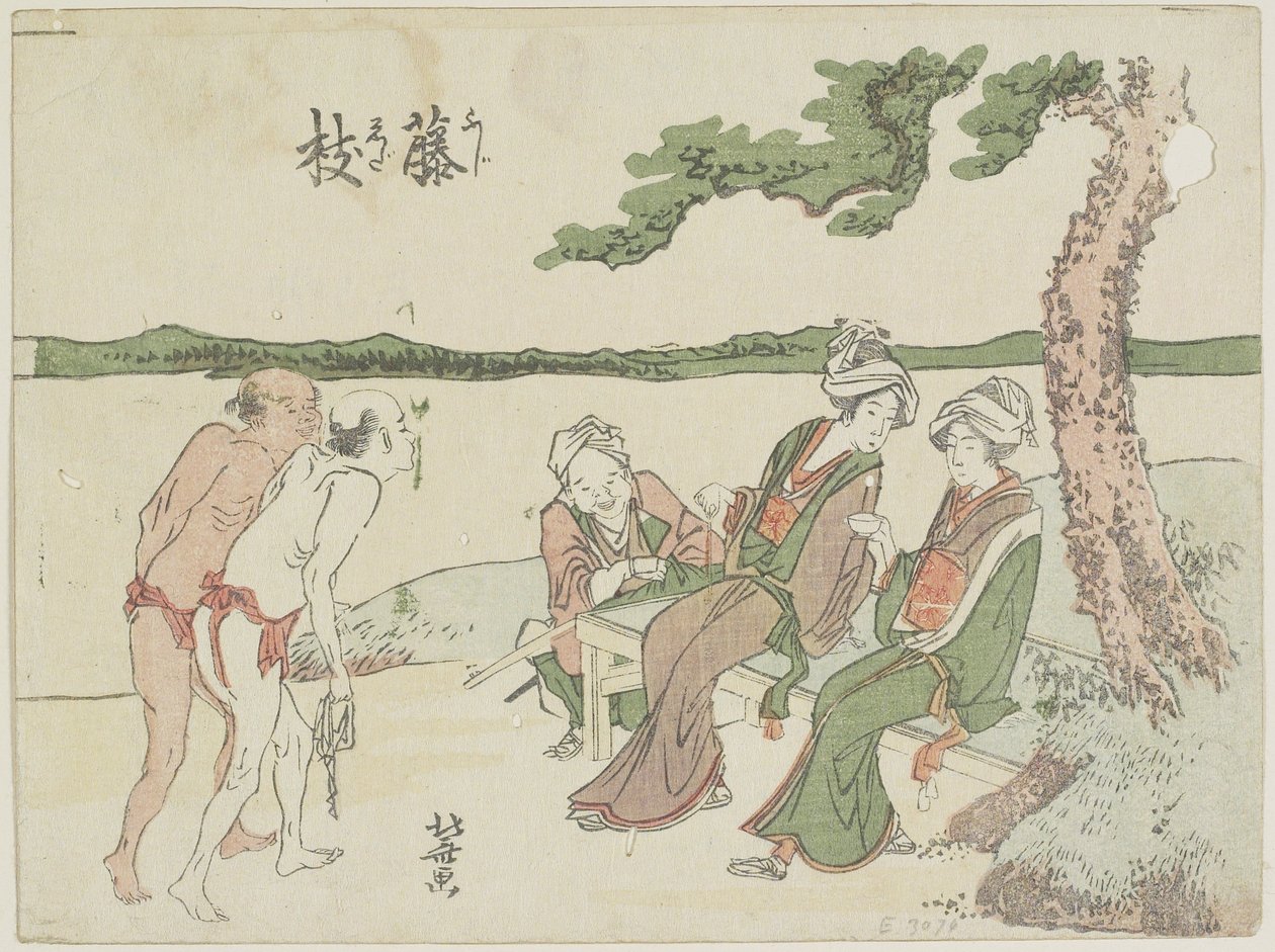 Fujieda, 1799-1802 av Katsushika Hokusai