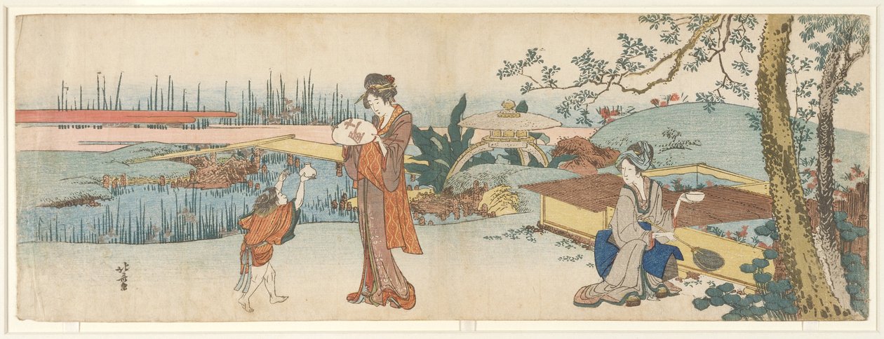 Gullfiskforhandler av Katsushika Hokusai