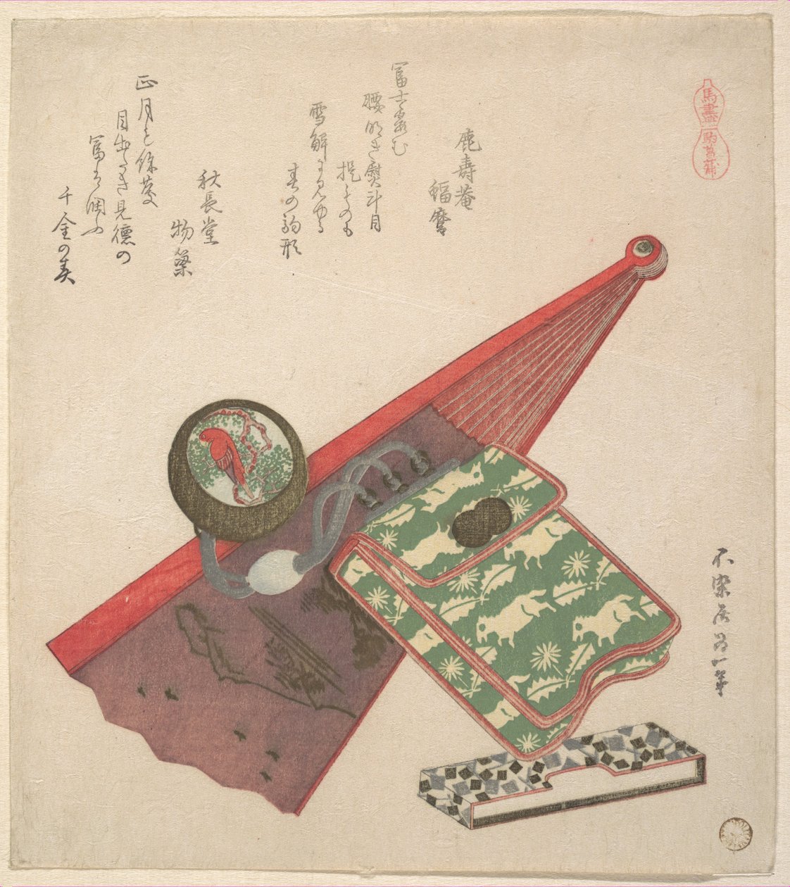 Hestemønster (Koma shōbu), fra serien «Hester» av Katsushika Hokusai