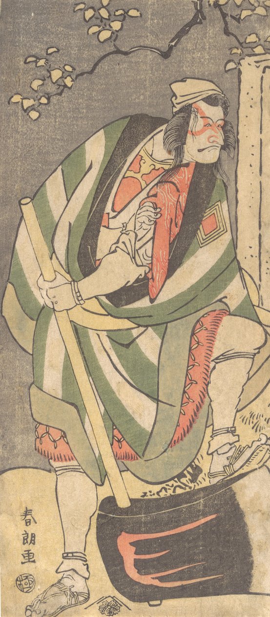 Ichikawa Ebizo Danjuro V i rollen som Mongaku Shonin forkledd som Yamagatsu fra ..., 1781-1801. av Katsushika Hokusai