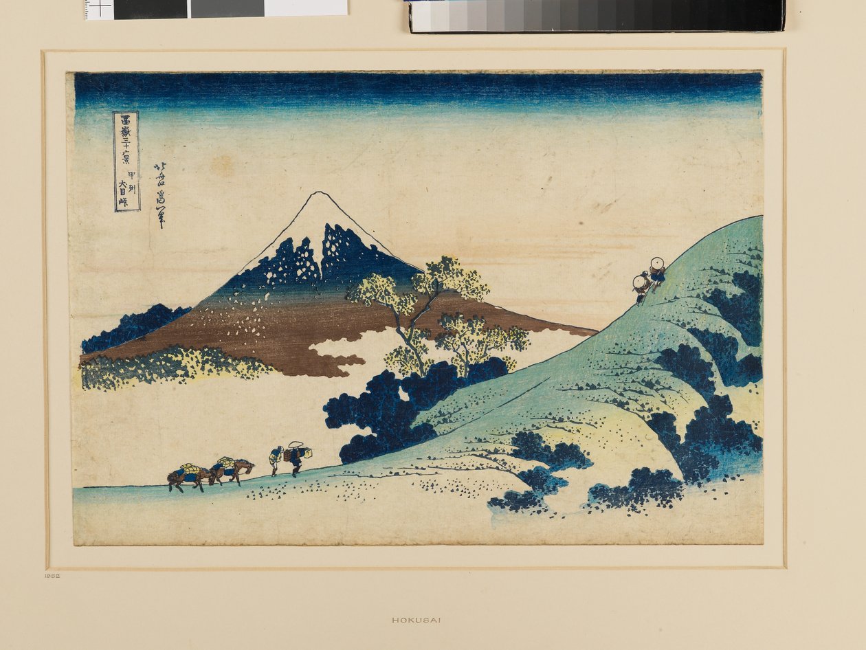 Inume Pass i Kai-provinsen av Katsushika Hokusai