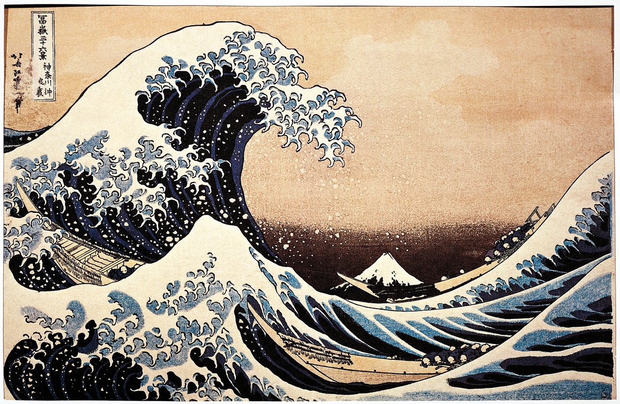 Japan, maleri av Den store bølgen av Katsushika Hokusai