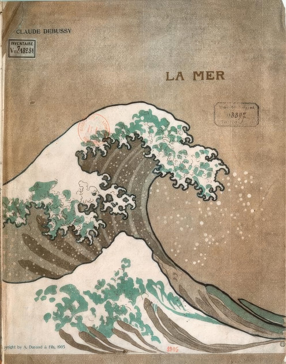 Sjøen av Katsushika Hokusai
