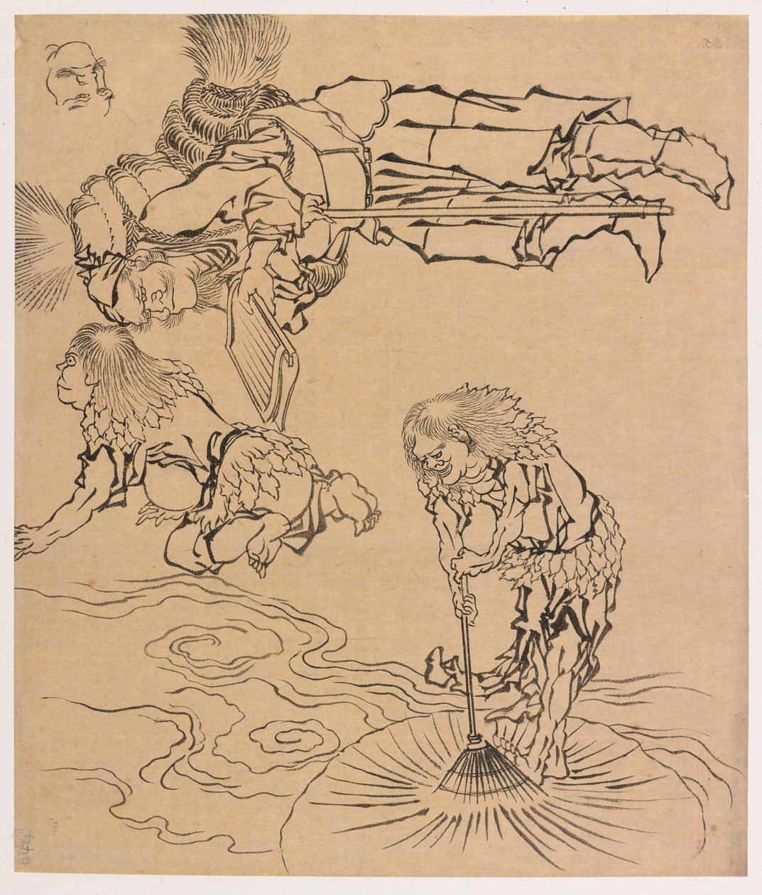Legendariske vesener, slutten av 1700-begynnelsen av 1800-tallet. av Katsushika Hokusai