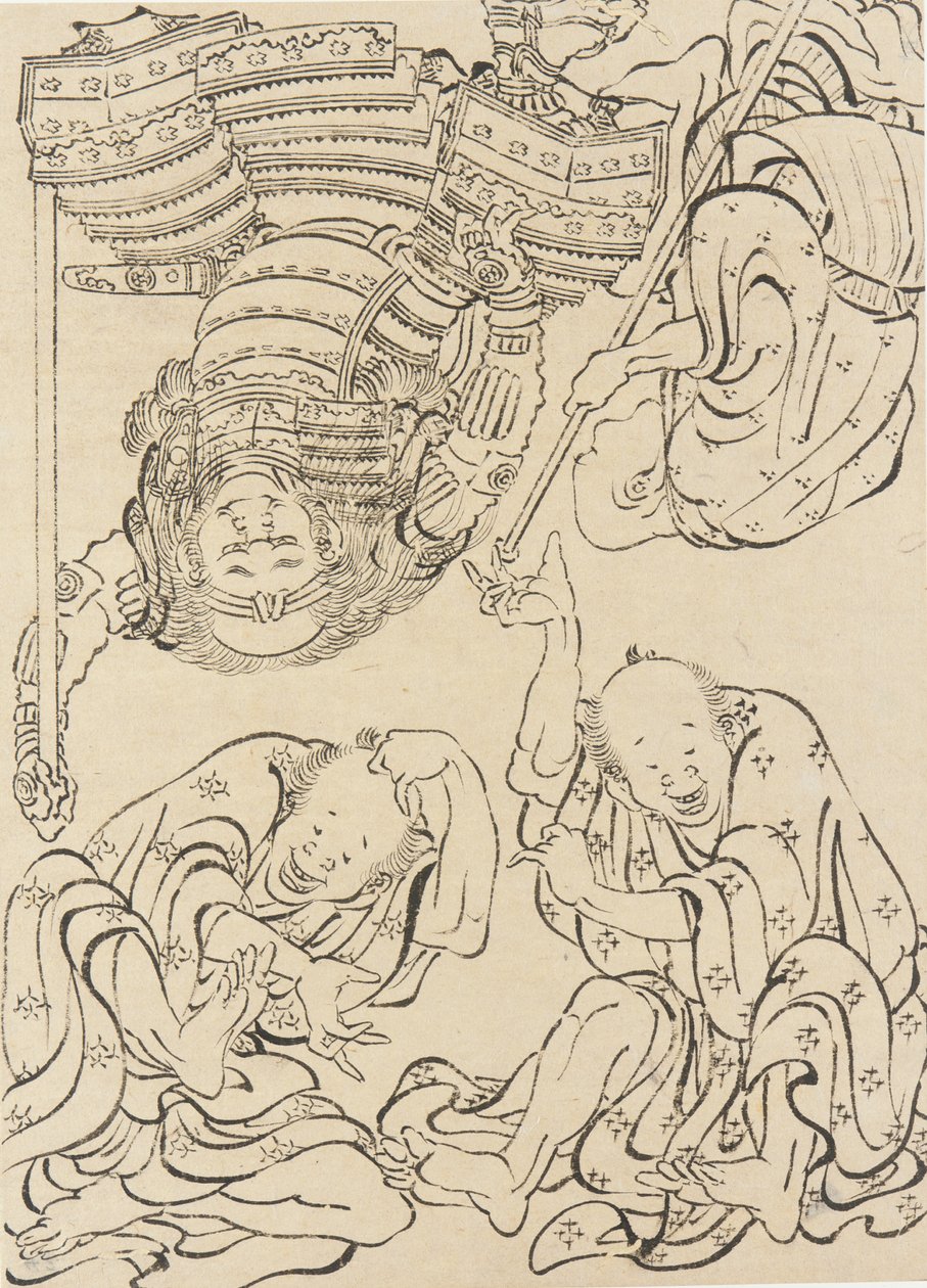 Diverse figurer, slutten av 1700-begynnelsen av 1800-tallet. av Katsushika Hokusai