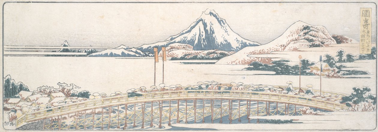 Okazaki, fra serien «Femtitre motiver av vårens gleder» av Katsushika Hokusai
