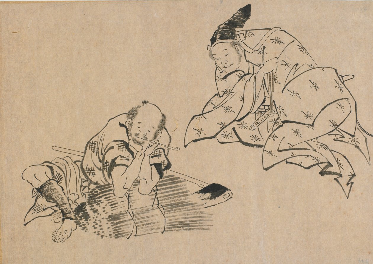 Bonde og adel, slutten av 1700-begynnelsen av 1800-tallet. av Katsushika Hokusai