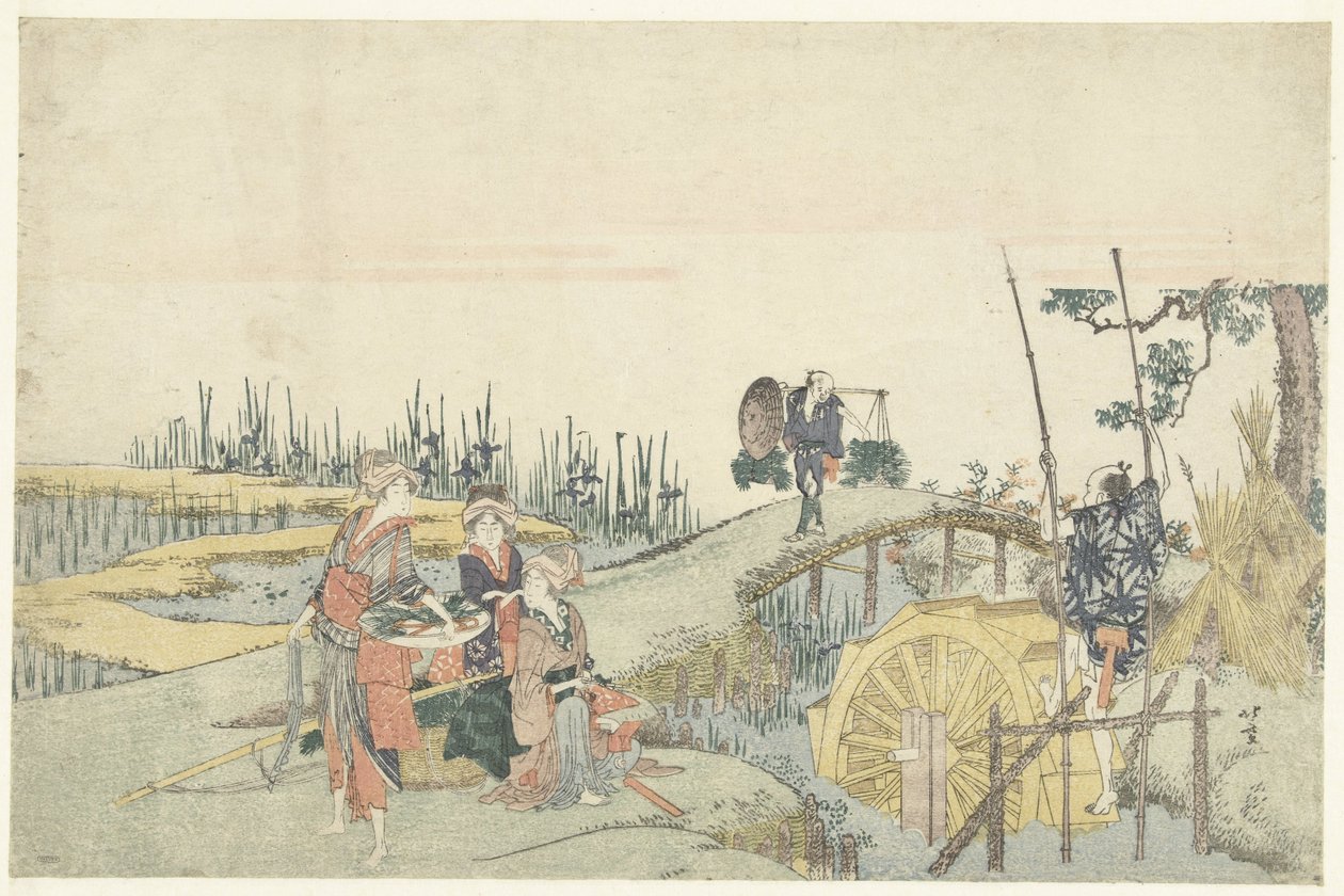 Plante ris av Katsushika Hokusai