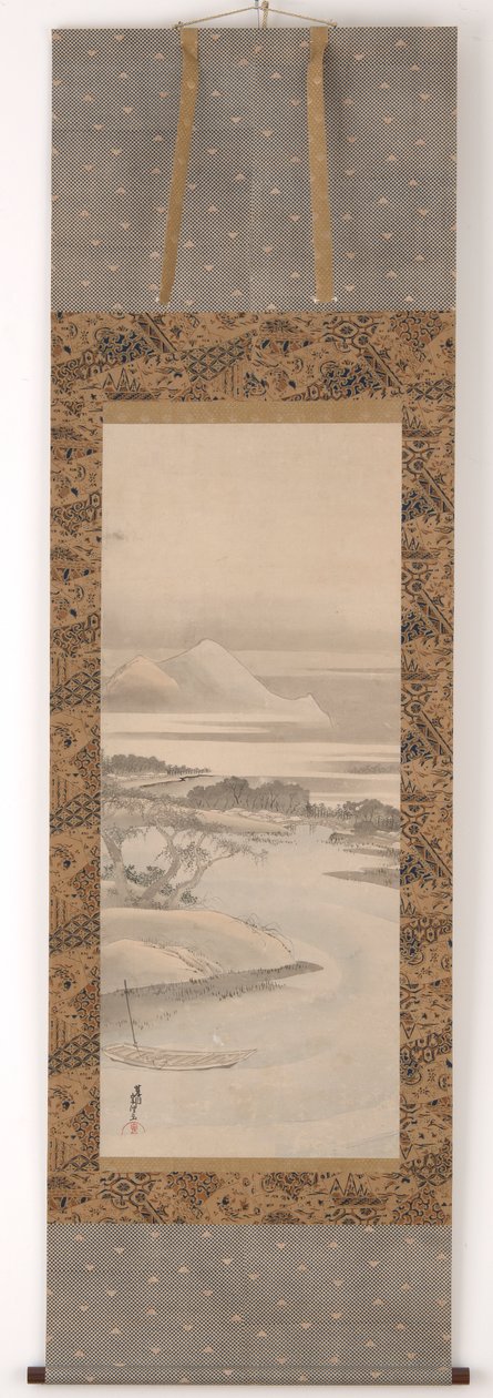 Elvelandskap, 1760-1849. av Katsushika Hokusai