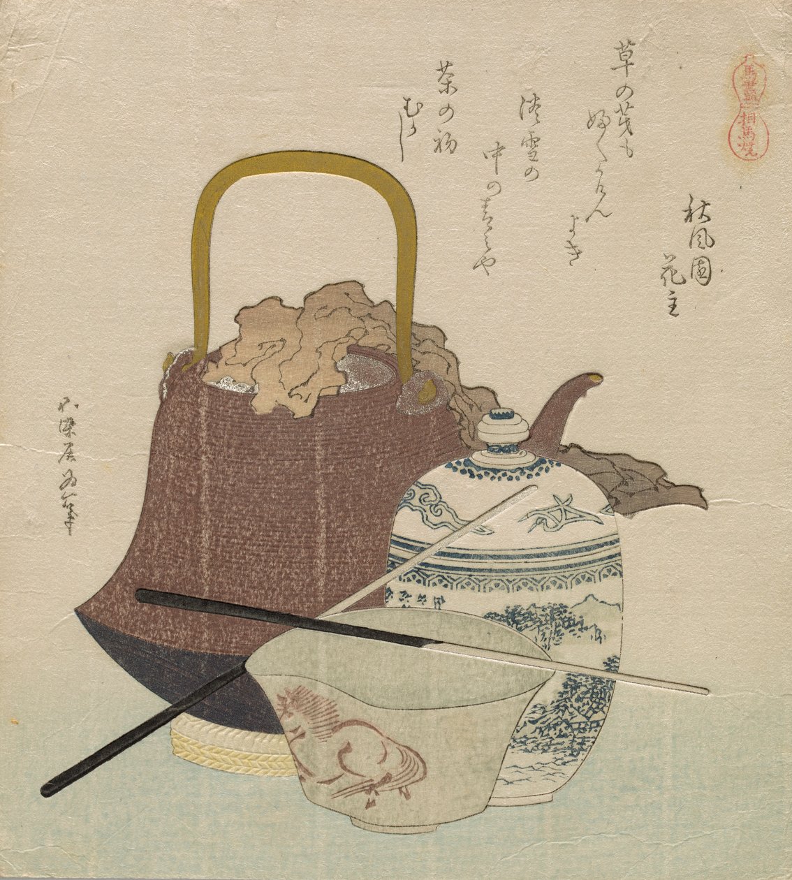 So?ma Ware (So?ma yaki), fra serien Horse Compendium (Uma zukushi) av Katsushika Hokusai