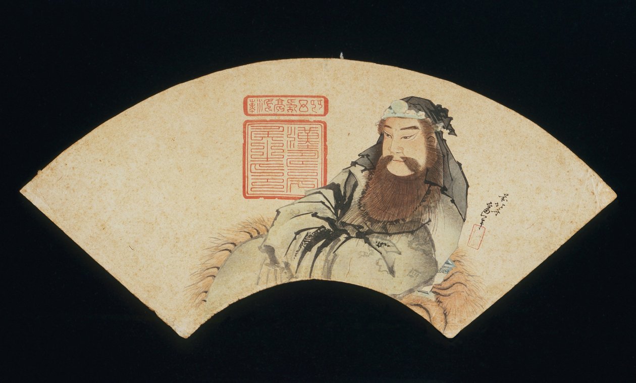 Den kinesiske krigsguden av Katsushika Hokusai