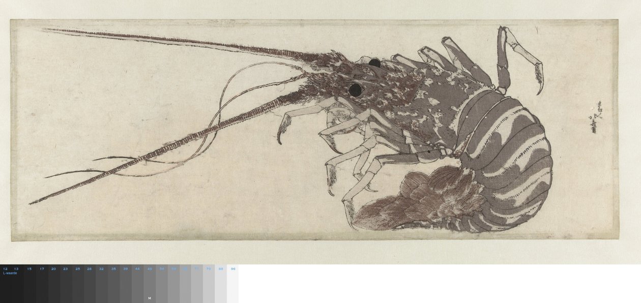 Hummeren av Katsushika Hokusai