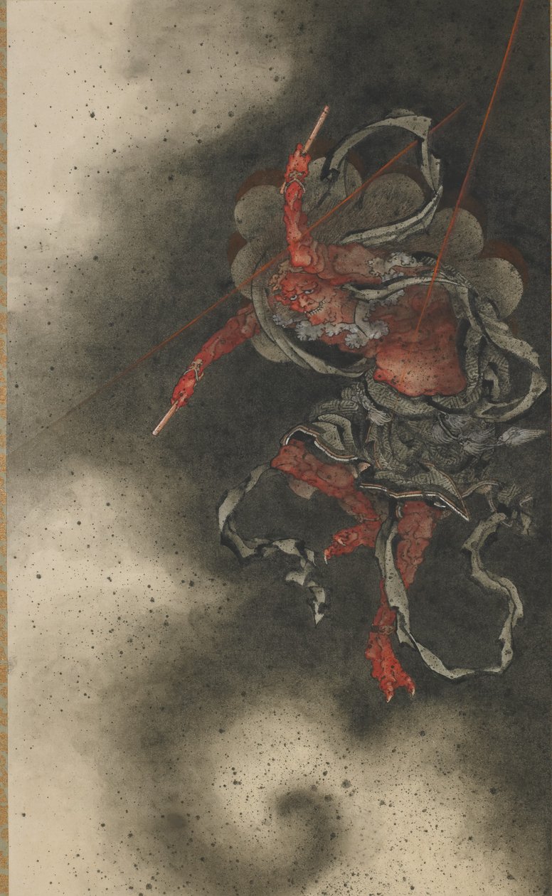 Tordenguden, Edo-perioden av Katsushika Hokusai