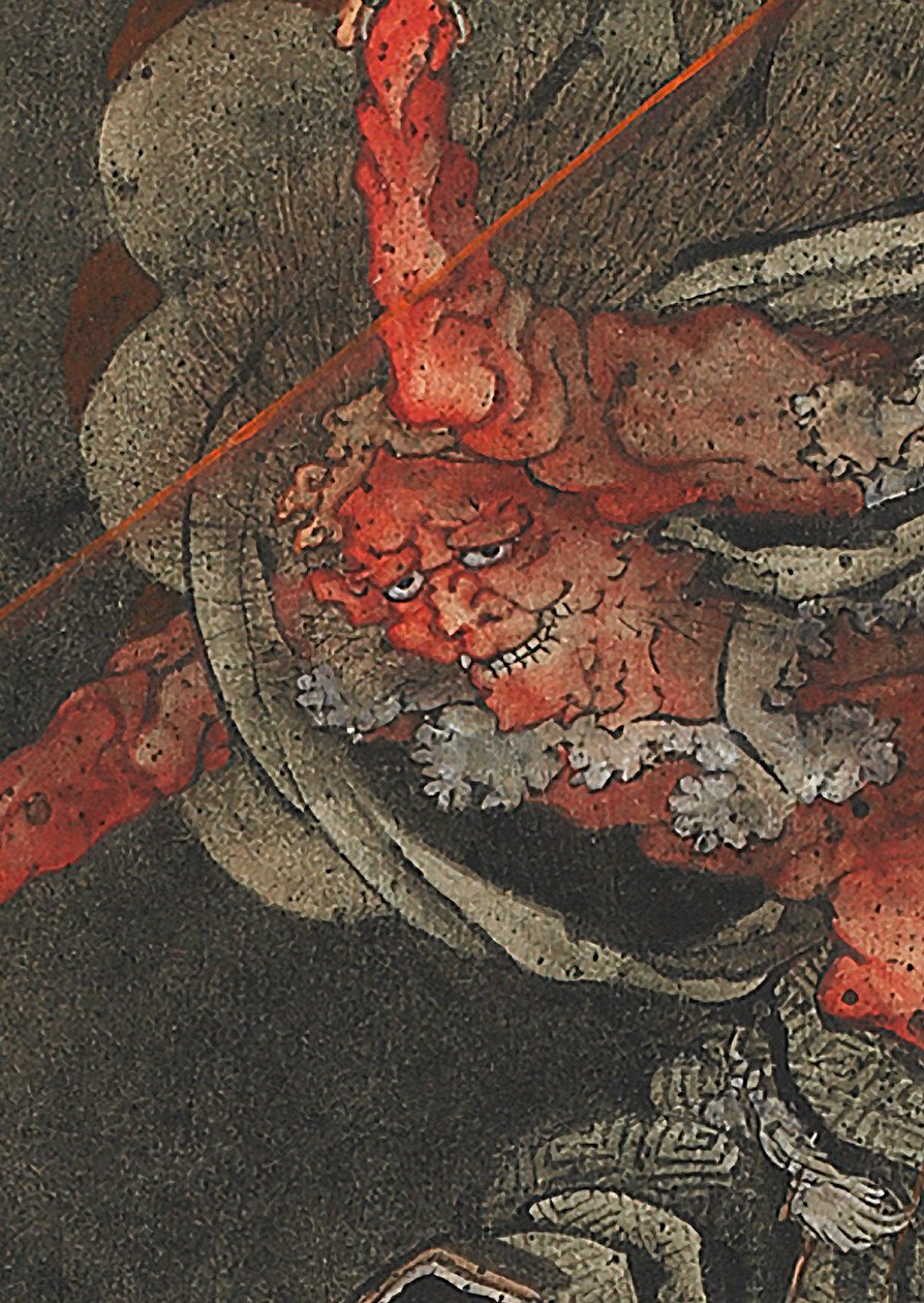 Tordenguden, Edo-perioden av Katsushika Hokusai